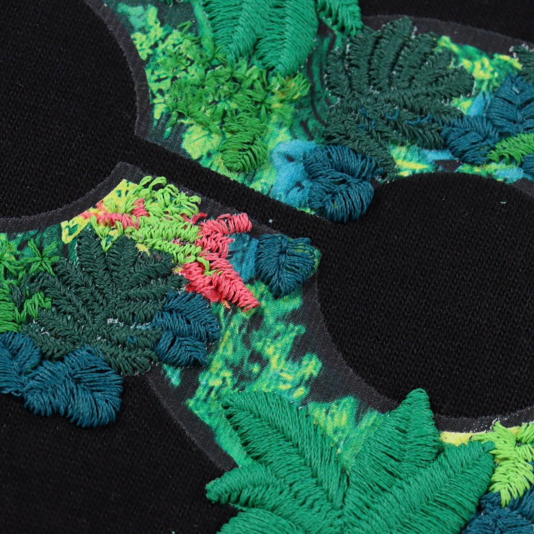 GOODBRAND SS25 立体绿植刺绣地图LOGO宽松短袖T恤-Chinese UA Cheap High Quatity Brand Clothes Bags handbags Sneakers wholesale wholesaler seller from China Factory suppliers Fashion Clothing Shoes best Quality Beautiful Price GOODBRAND SS25 立体绿植刺绣地图LOGO宽松短袖T恤