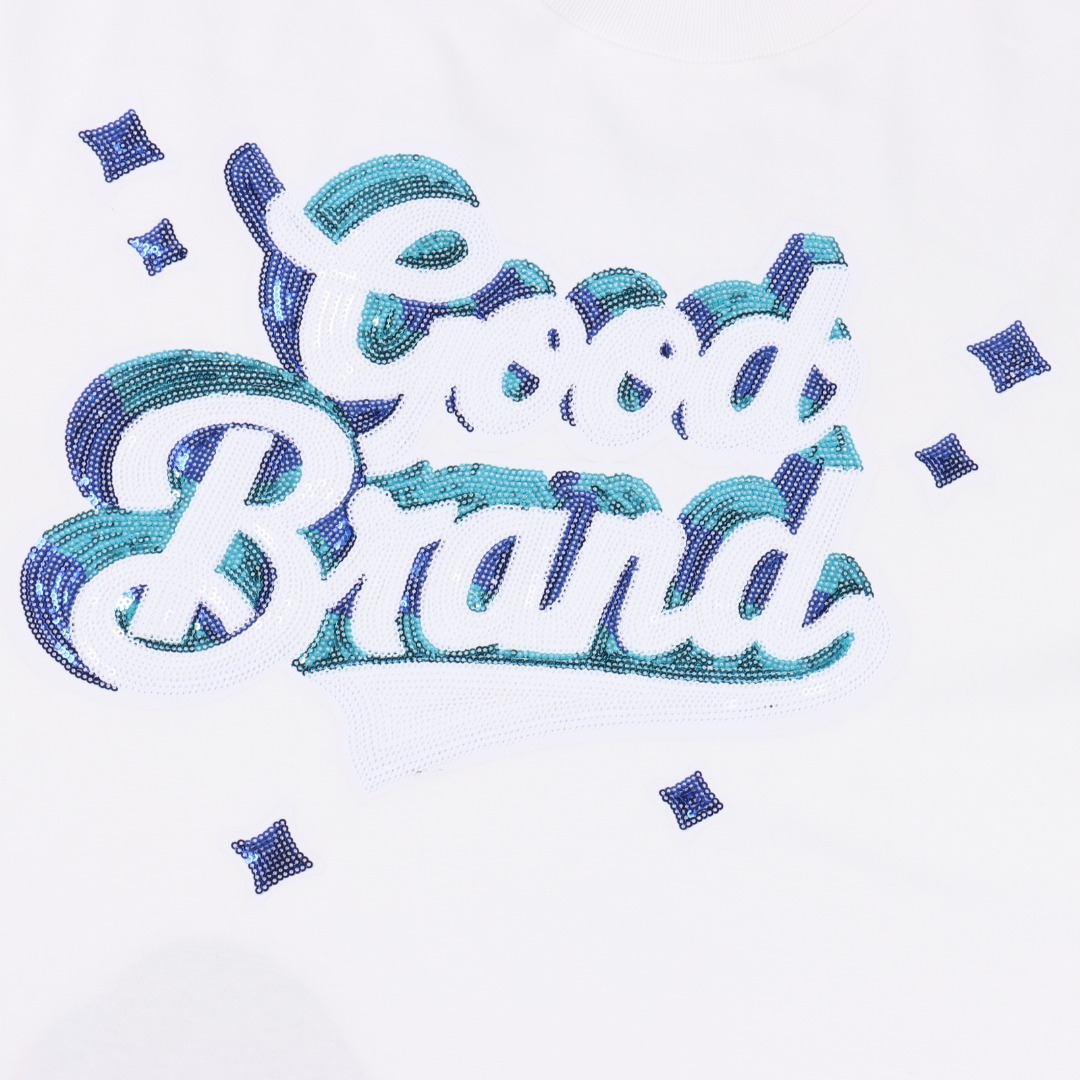 GOODBRAND 立体星星亮片轻奢时尚高级感短袖T恤