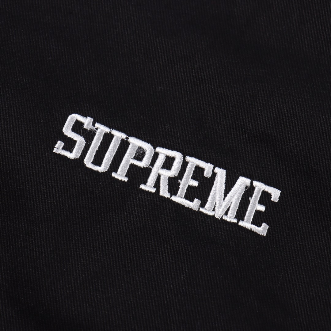 Supreme x 40 Acres 联名款 SS25 WEEK9 Twill Baseball Jersey 后背数字英文logo印花美式潮流棒球服短袖