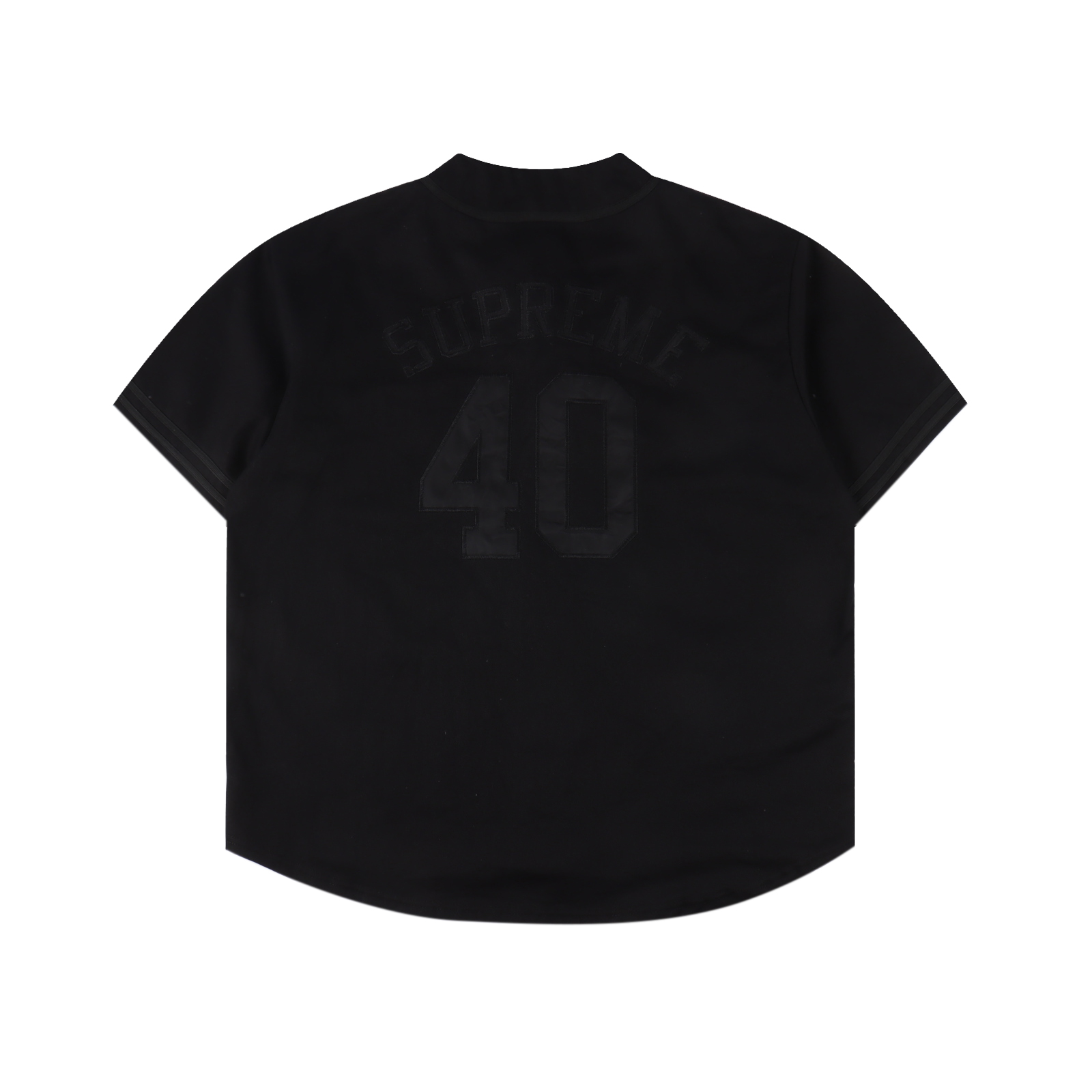 Supreme x 40 Acres 联名款 SS25 WEEK9 Twill Baseball Jersey 后背数字英文logo印花美式潮流棒球服短袖