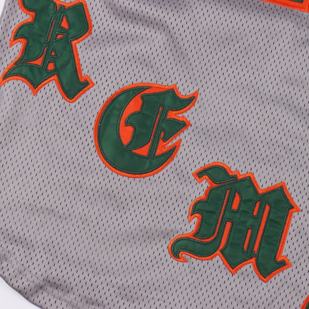 Supreme x 40 Acres 联名款 SS25 WEEK9 Twill Baseball Jersey 后背数字英文logo印花舒适简约休闲短袖美式潮流棒球服米白 黑色