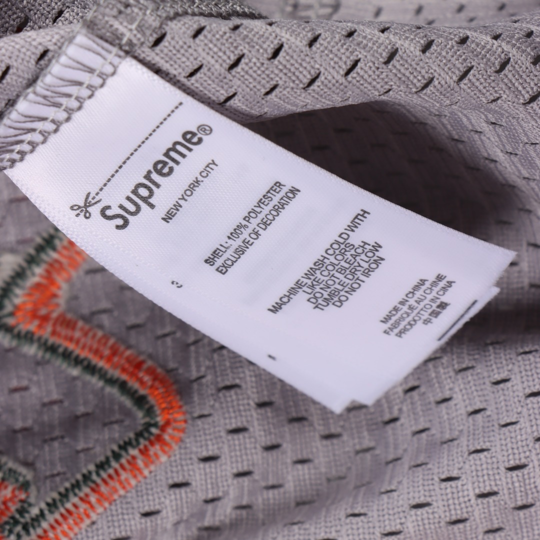 Supreme x 40 Acres 联名款 SS25 WEEK9 Twill Baseball Jersey 后背数字英文logo印花舒适简约休闲短袖美式潮流棒球服米白 黑色