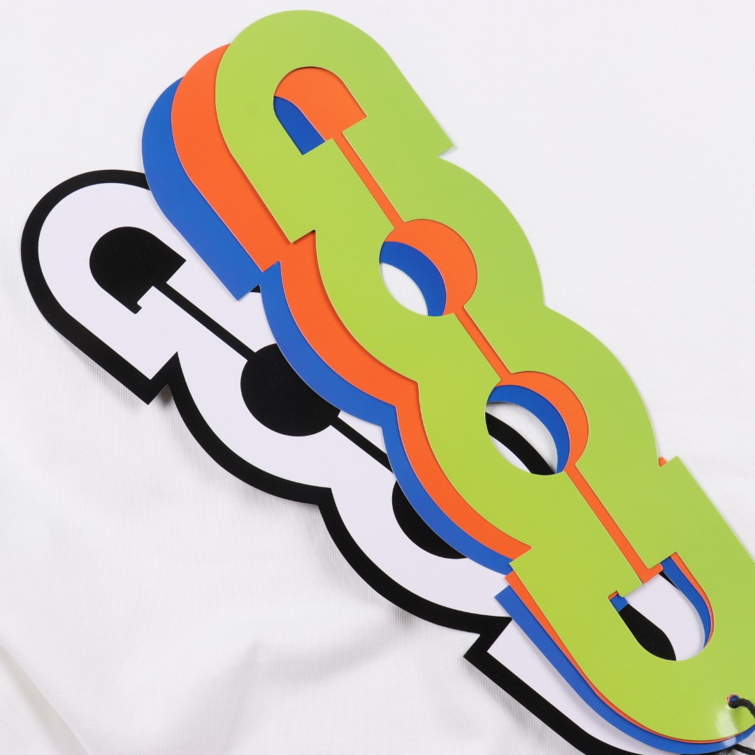 GOODBRAND 碎片金属LOGO 短袖T恤 黑色 白色