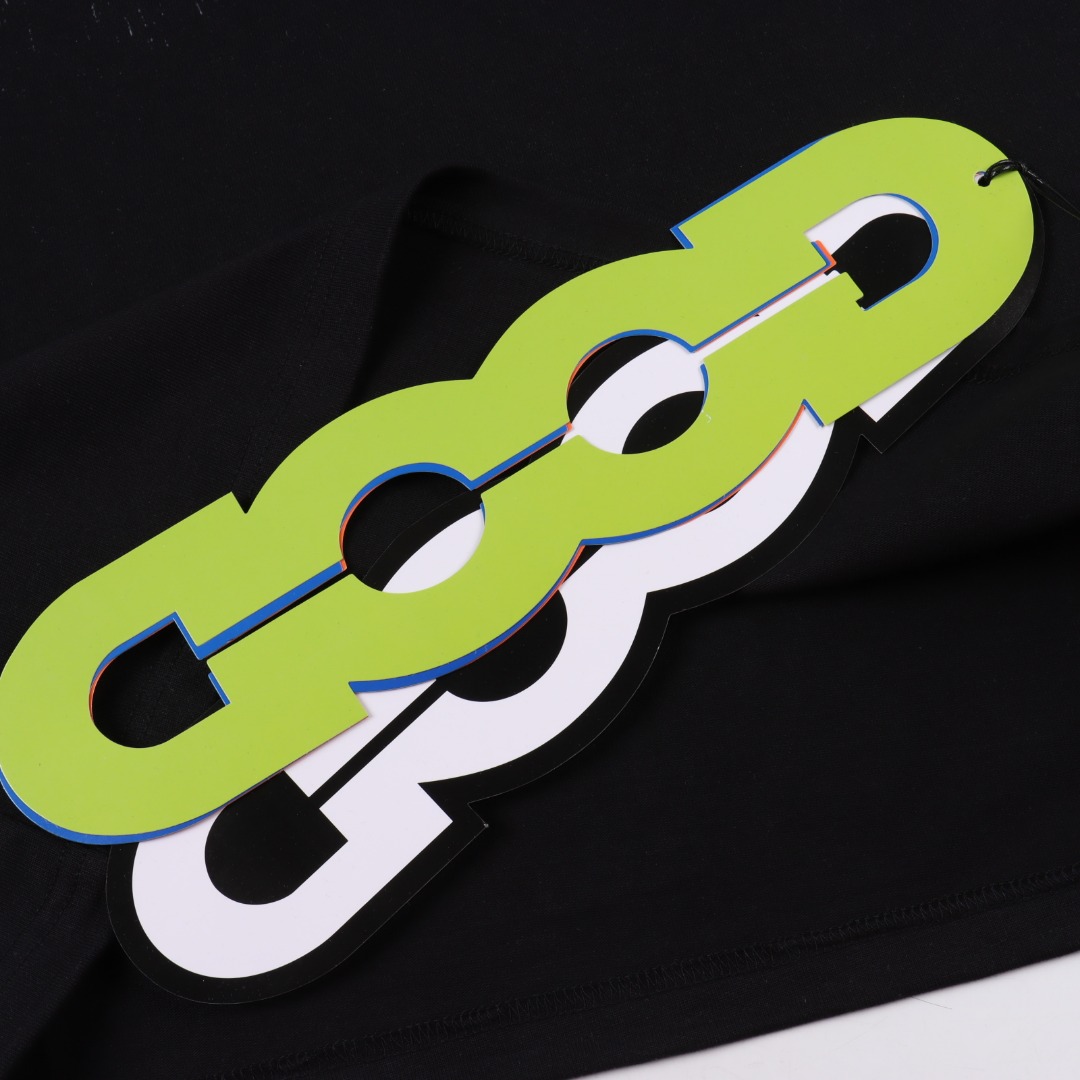 GOODBRAND SS25 烟花LOGO 短袖T恤黑色