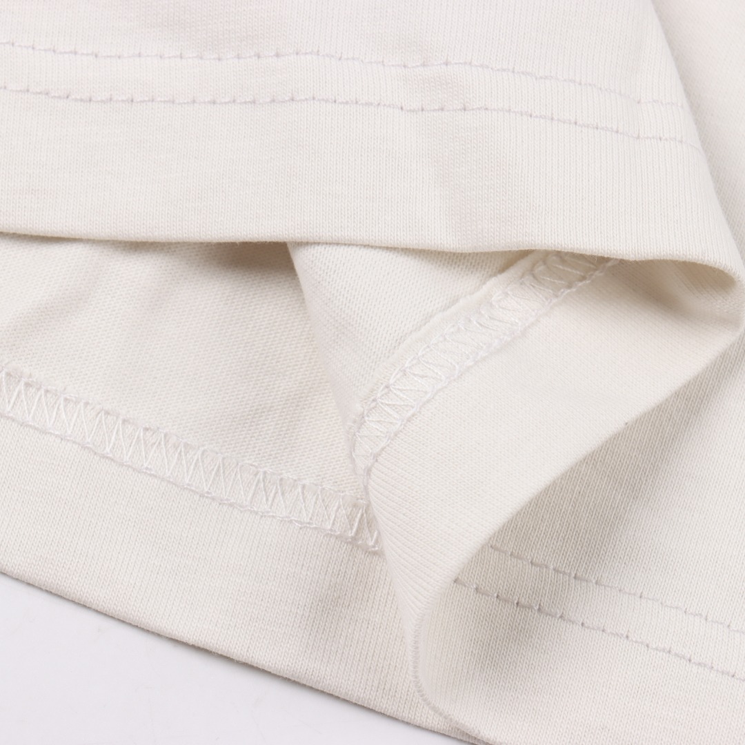 Balenciga/巴黎世家 手绘麦穗图案圆领短袖T恤