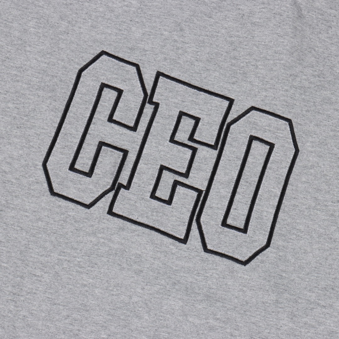 Balenciga/巴黎世家 C E O 贴布刺绣短袖T恤