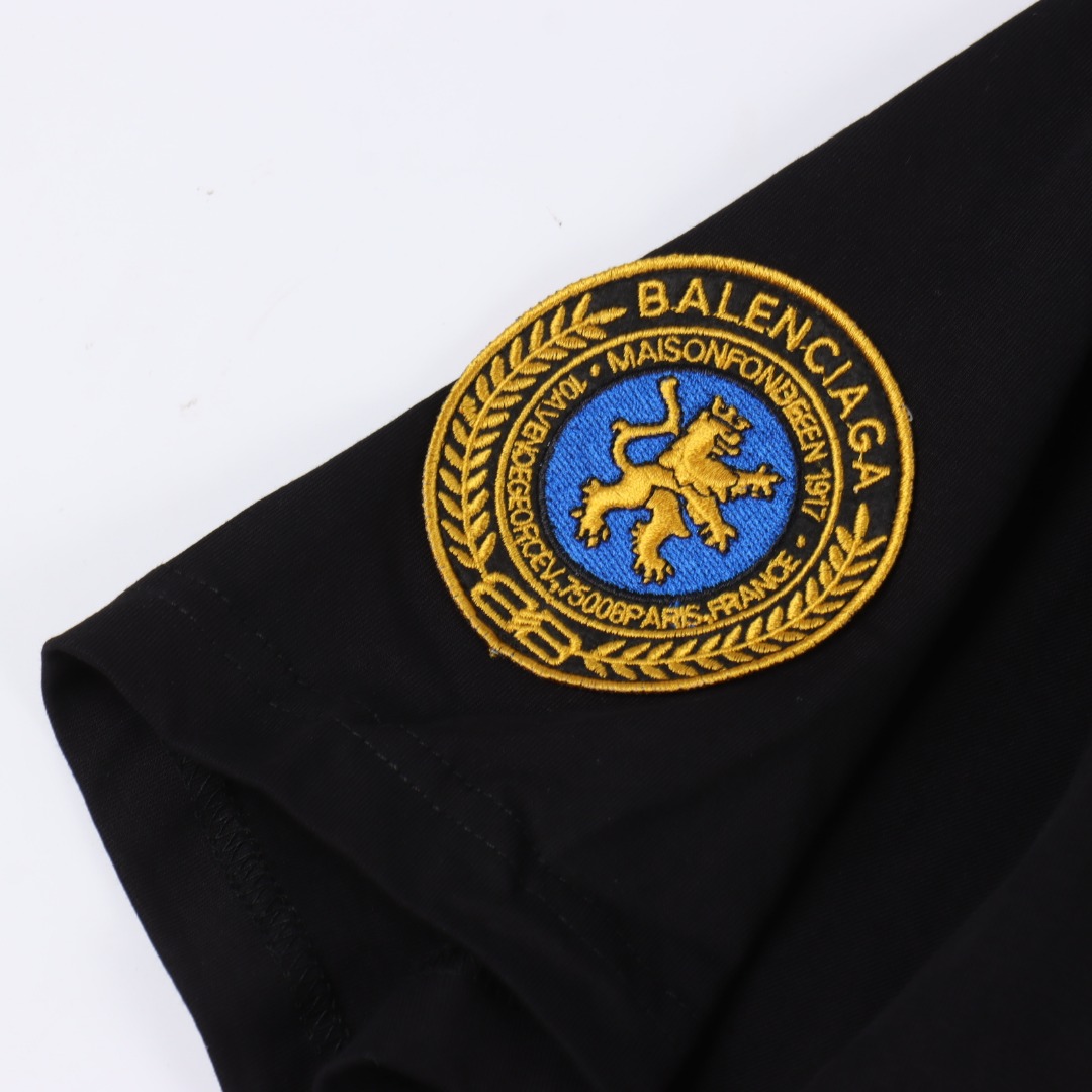 Balenciga/巴黎世家 图标字母绣花 短袖T恤