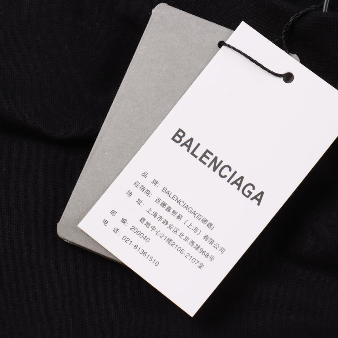 Balenciga/巴黎世家 图标字母绣花 短袖T恤