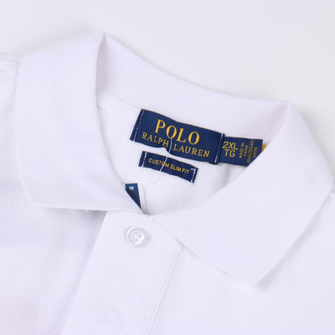 Ralph Lauren/拉夫劳伦金马标背后三匹小马logo刺绣短袖Polo衫