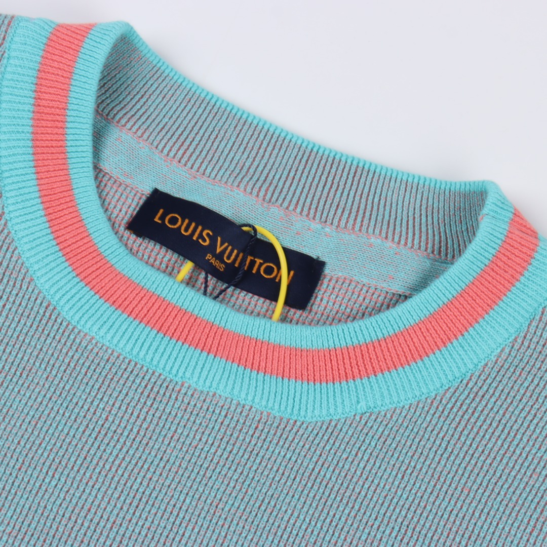 Louis Vuitton/路易威登 海豚提花毛织短袖