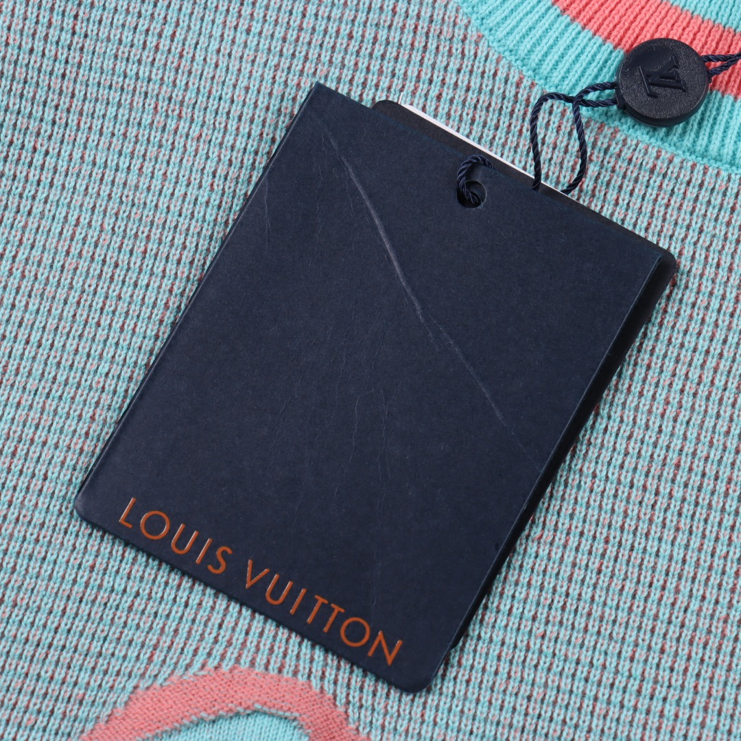 Louis Vuitton/路易威登 海豚提花毛织短袖