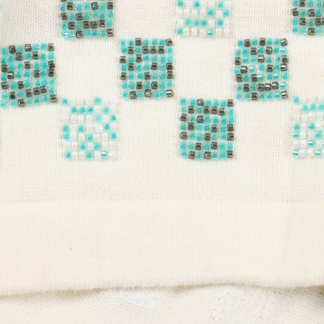 Louis Vuitton/路易威登 Damier 格纹刺绣毛衣短袖