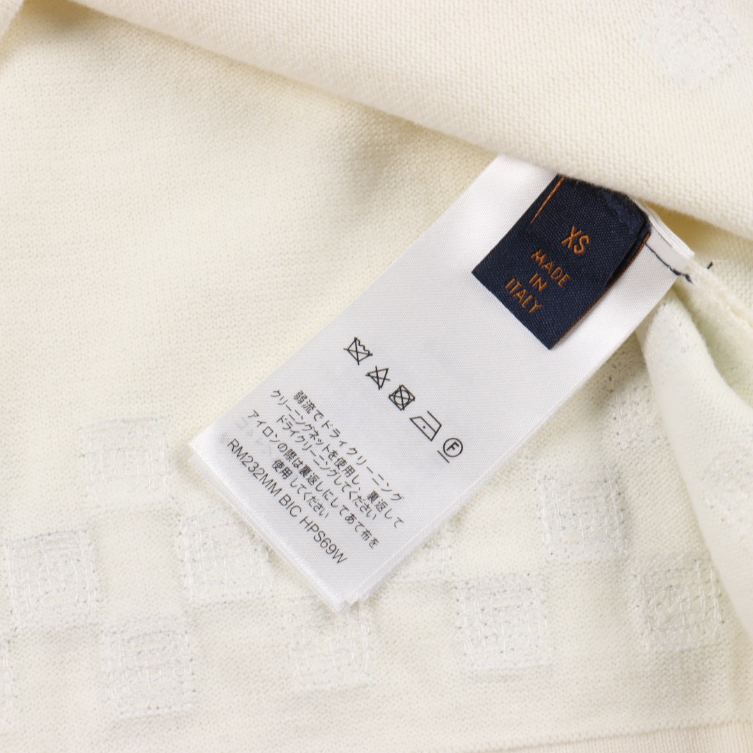 Louis Vuitton/路易威登 Damier 格纹刺绣毛衣短袖