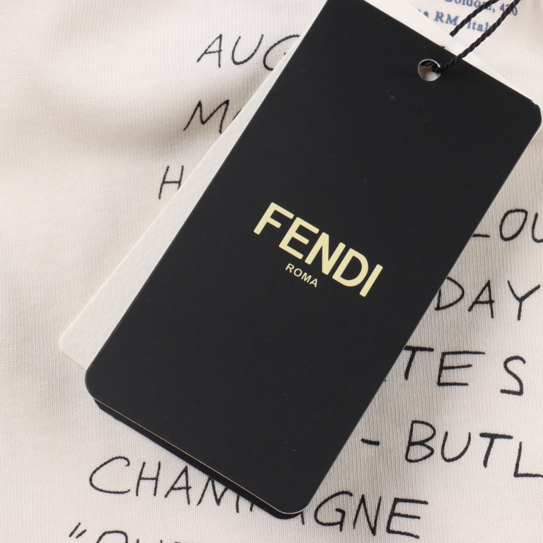 FENDI/芬迪 邮票印章圆领短袖
