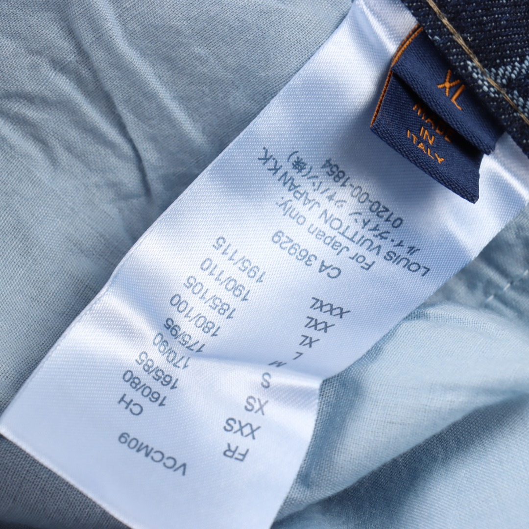 Louis Vuitton/路易威登 1V 25FW 侧面卡其条纹饰带满印老花提花牛仔长裤 蓝色-Chinese UA Cheap High Quatity Brand Clothes Bags handbags Sneakers wholesale wholesaler seller from China Factory suppliers Fashion Clothing Shoes best Quality Beautiful Price Louis Vuitton/路易威登 1V 25FW 侧面卡其条纹饰带满印老花提花牛仔长裤 蓝色