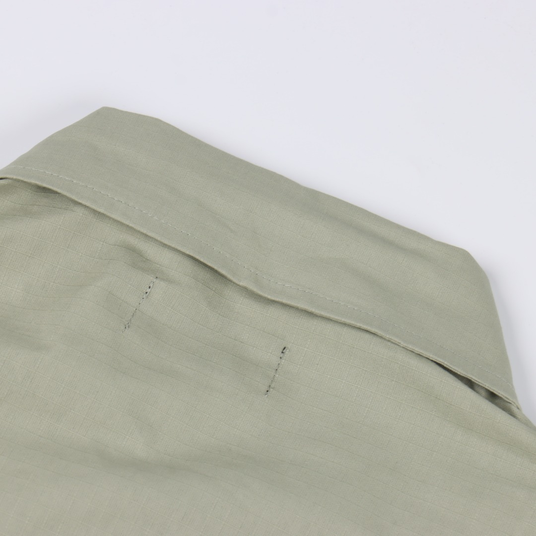 Balenciaga/巴黎世家 BLCG 25FW 单排工装衬衫外套 黑色/绿色