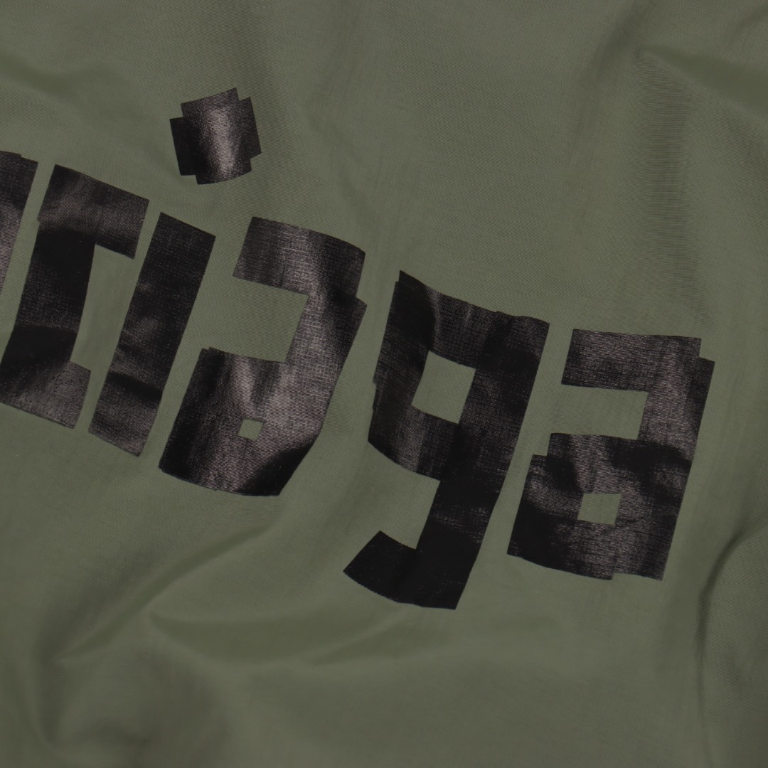 Balenciaga/ 巴黎世家 BLCG 25FW 双B黑胶带墨绿防水冲锋衣夹克