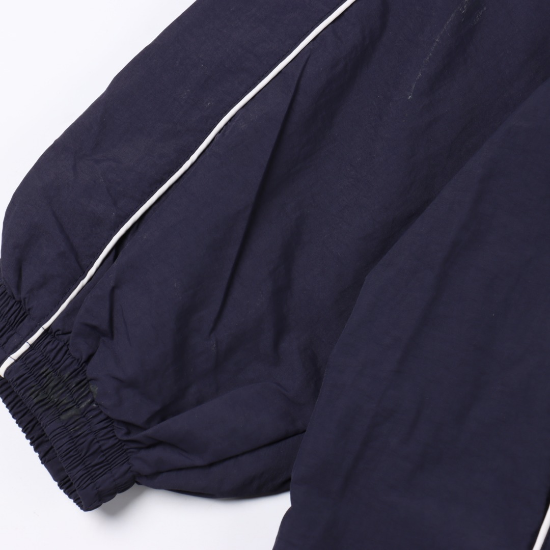 Balenciaga/巴黎世家 BLCG 25FW 84涂鸦喷漆藏青半环刺绣运动套装外套藏青