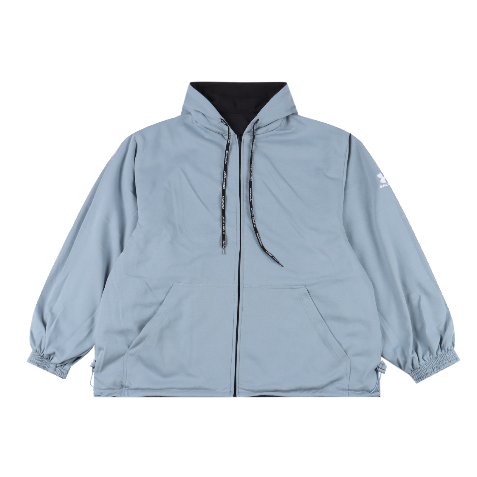 Balenciaga x Under Armour 巴黎世家 安德玛 BLCG × UA 25SS 跨界联名雾霾蓝正反穿冲锋衣夹克