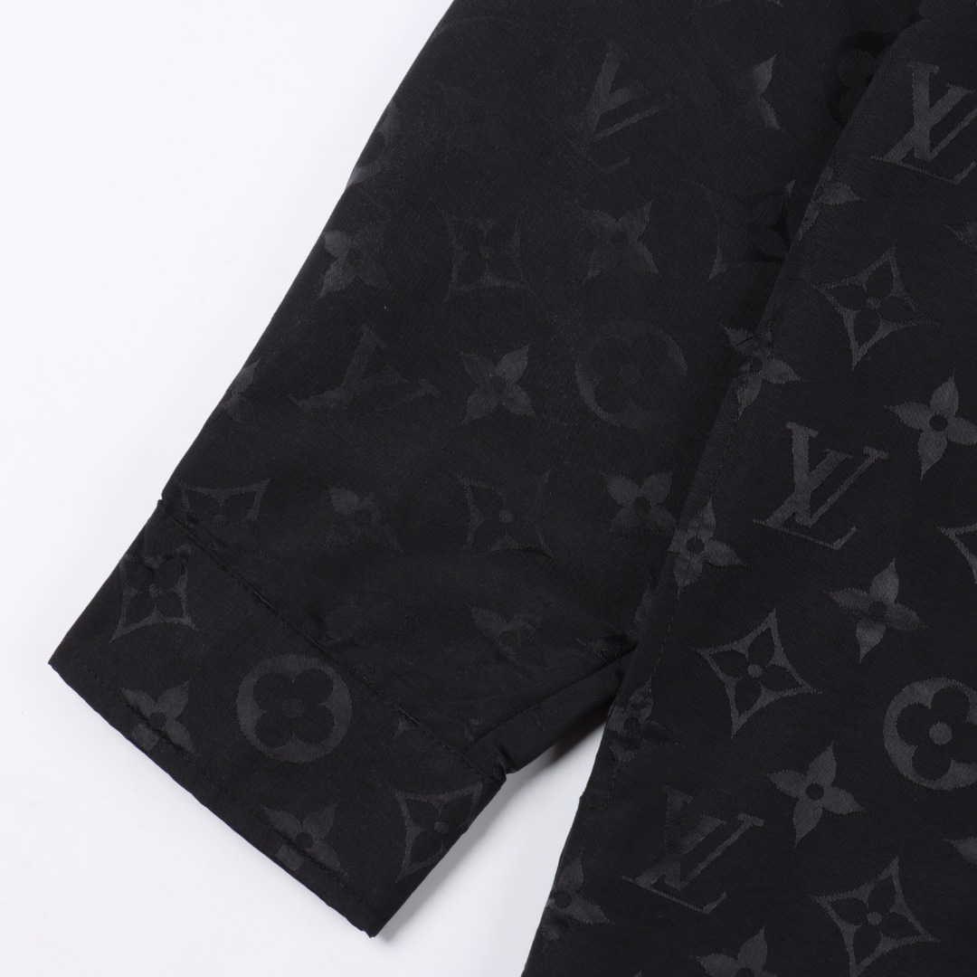 Louis Vuitton/路易威登 满印提花闪钻彩色字母长袖衬衫
