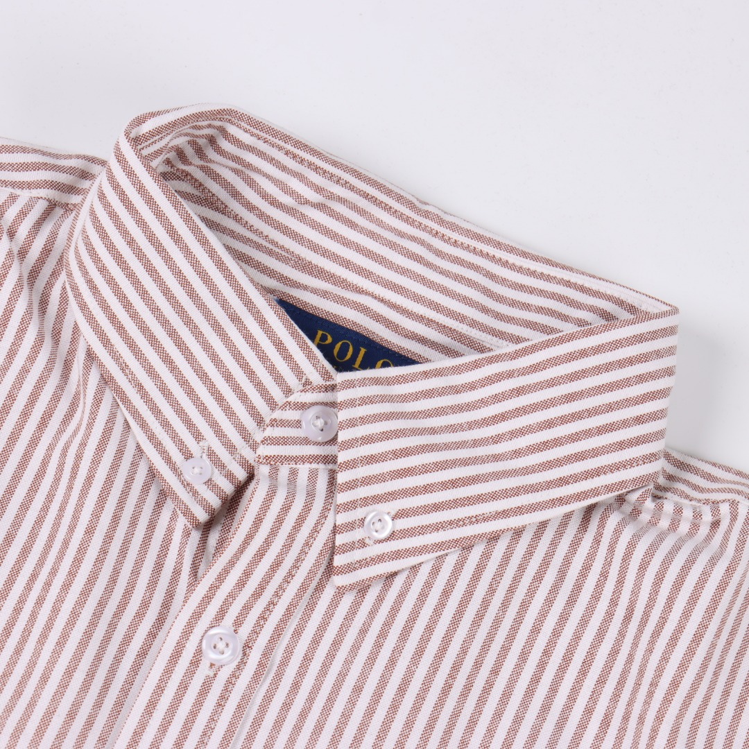Polo Ralph Lauren拉夫劳伦 R42牛津纺条纹Logo刺绣排扣翻领长袖休闲衬衫-Chinese UA Cheap High Quatity Brand Clothes Bags handbags Sneakers wholesale wholesaler seller from China Factory suppliers Fashion Clothing Shoes best Quality Beautiful Price Polo Ralph Lauren拉夫劳伦 R42牛津纺条纹Logo刺绣排扣翻领长袖休闲衬衫
