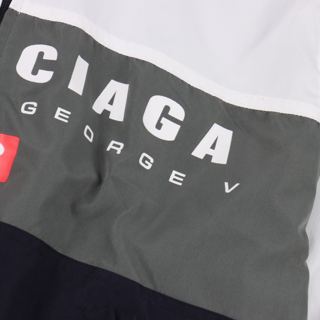 Balenciaga巴黎世家 BLCG 25SS 三拼色红双环印花拼接冲锋衣-Chinese UA Cheap High Quatity Brand Clothes Bags handbags Sneakers wholesale wholesaler seller from China Factory suppliers Fashion Clothing Shoes best Quality Beautiful Price Balenciaga巴黎世家 BLCG 25SS 三拼色红双环印花拼接冲锋衣