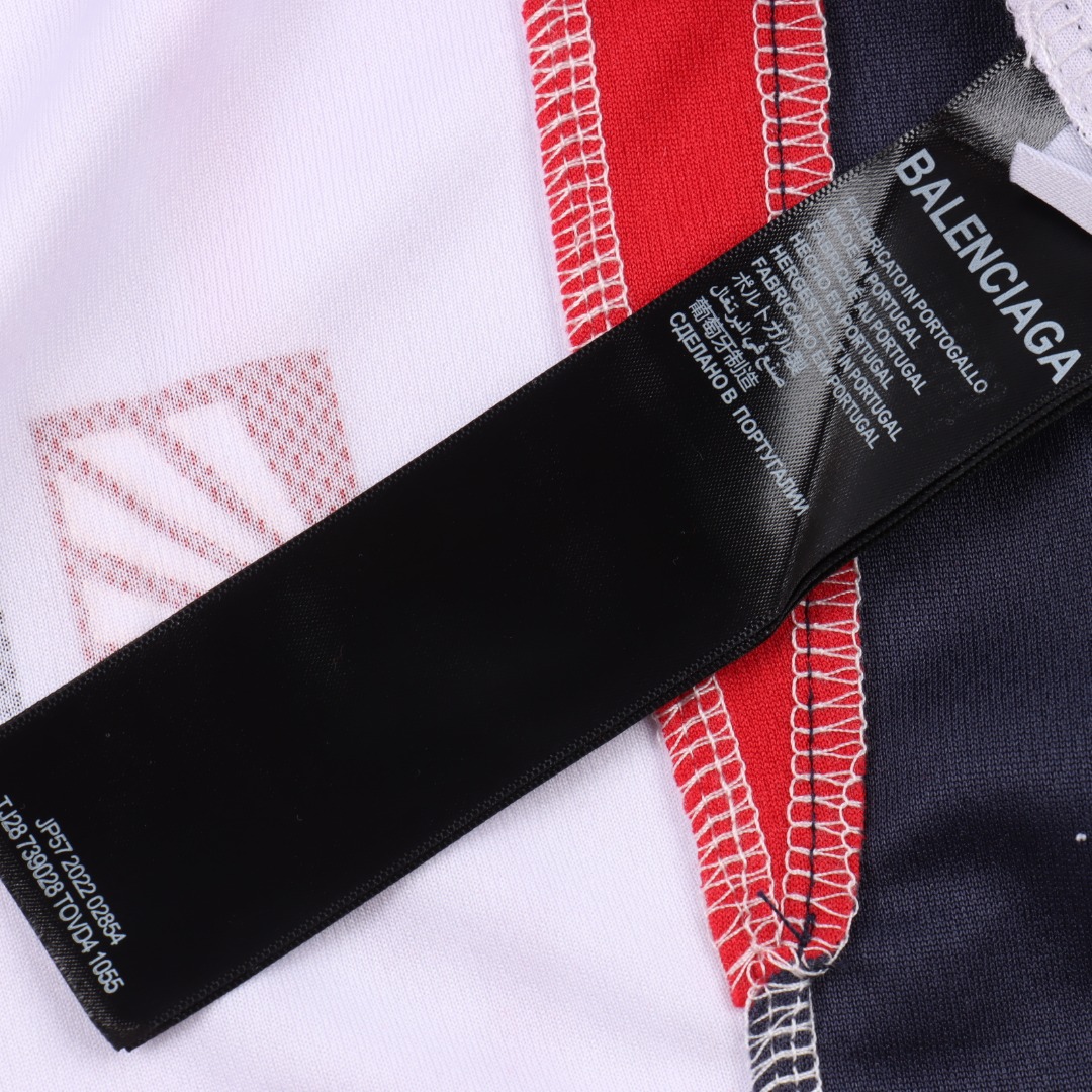 Balenciaga丨巴黎世家 运动网眼平纹长袖球衣 黑色 白色