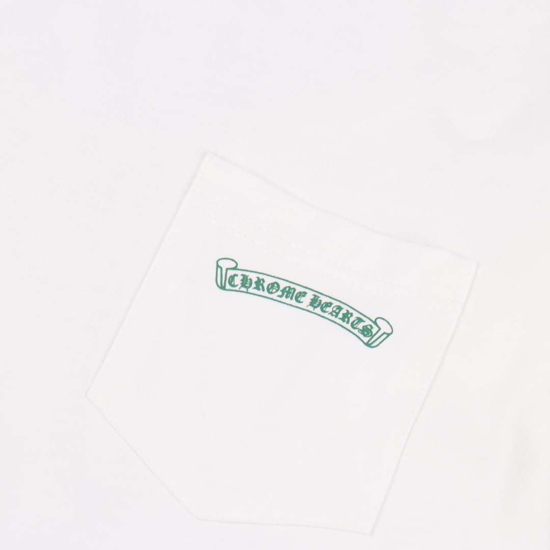 Chrome hearts/克罗心绿色十字架幻影印花长袖黑色/白色-Chinese UA Cheap High Quatity Brand Clothes Bags handbags Sneakers wholesale wholesaler seller from China Factory suppliers Fashion Clothing Shoes best Quality Beautiful Price Chrome hearts/克罗心绿色十字架幻影印花长袖黑色/白色