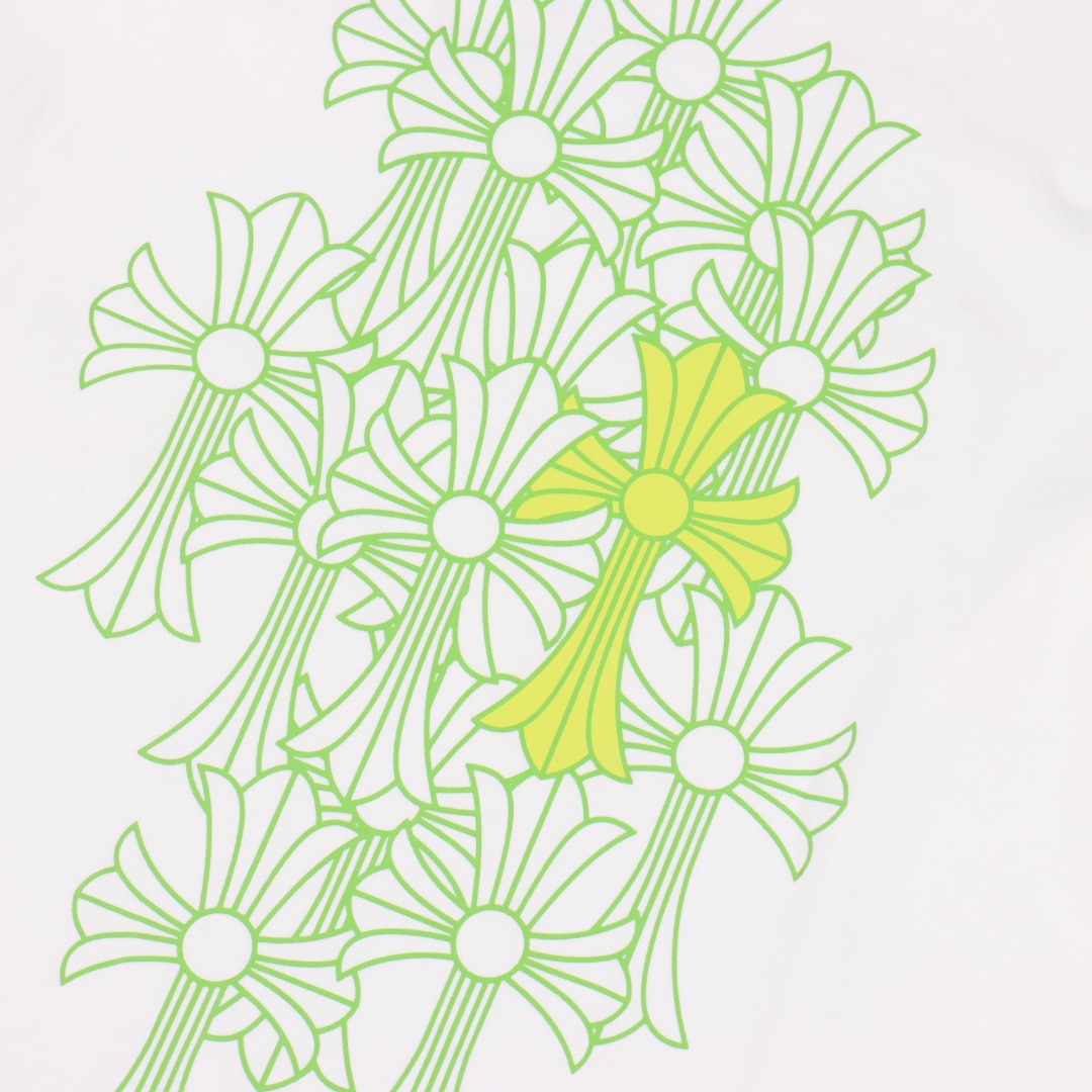 Chrome hearts/克罗心绿色十字架幻影印花长袖黑色/白色-Chinese UA Cheap High Quatity Brand Clothes Bags handbags Sneakers wholesale wholesaler seller from China Factory suppliers Fashion Clothing Shoes best Quality Beautiful Price Chrome hearts/克罗心绿色十字架幻影印花长袖黑色/白色