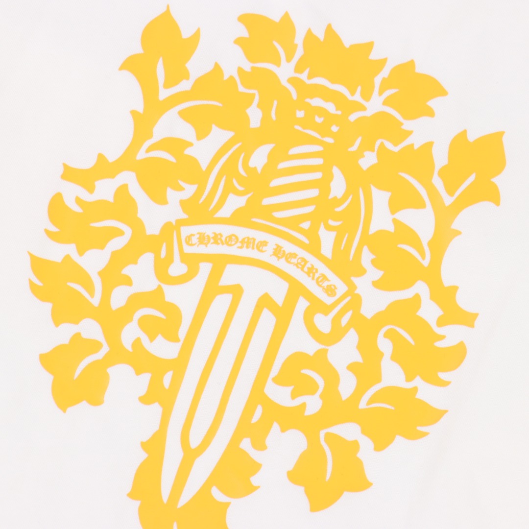 Chrome hearts/克罗心涂鸦字母限定梵文印花长袖 黑色/白色