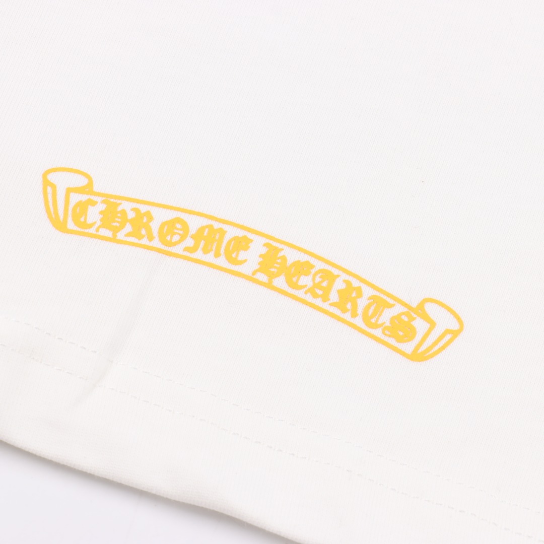 Chrome hearts/克罗心涂鸦字母限定梵文印花长袖 黑色/白色