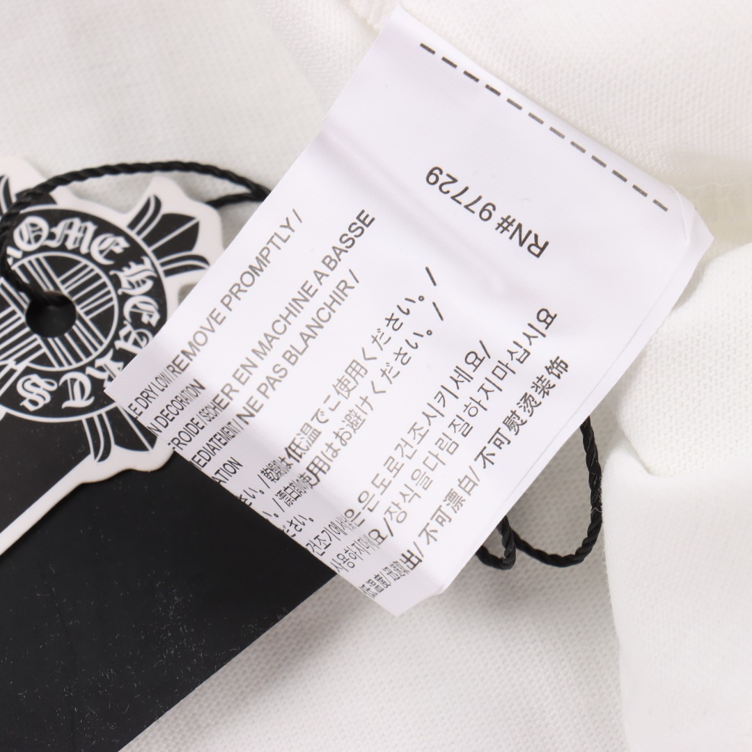 Chrome hearts/克罗心涂鸦字母限定梵文印花长袖 黑色/白色