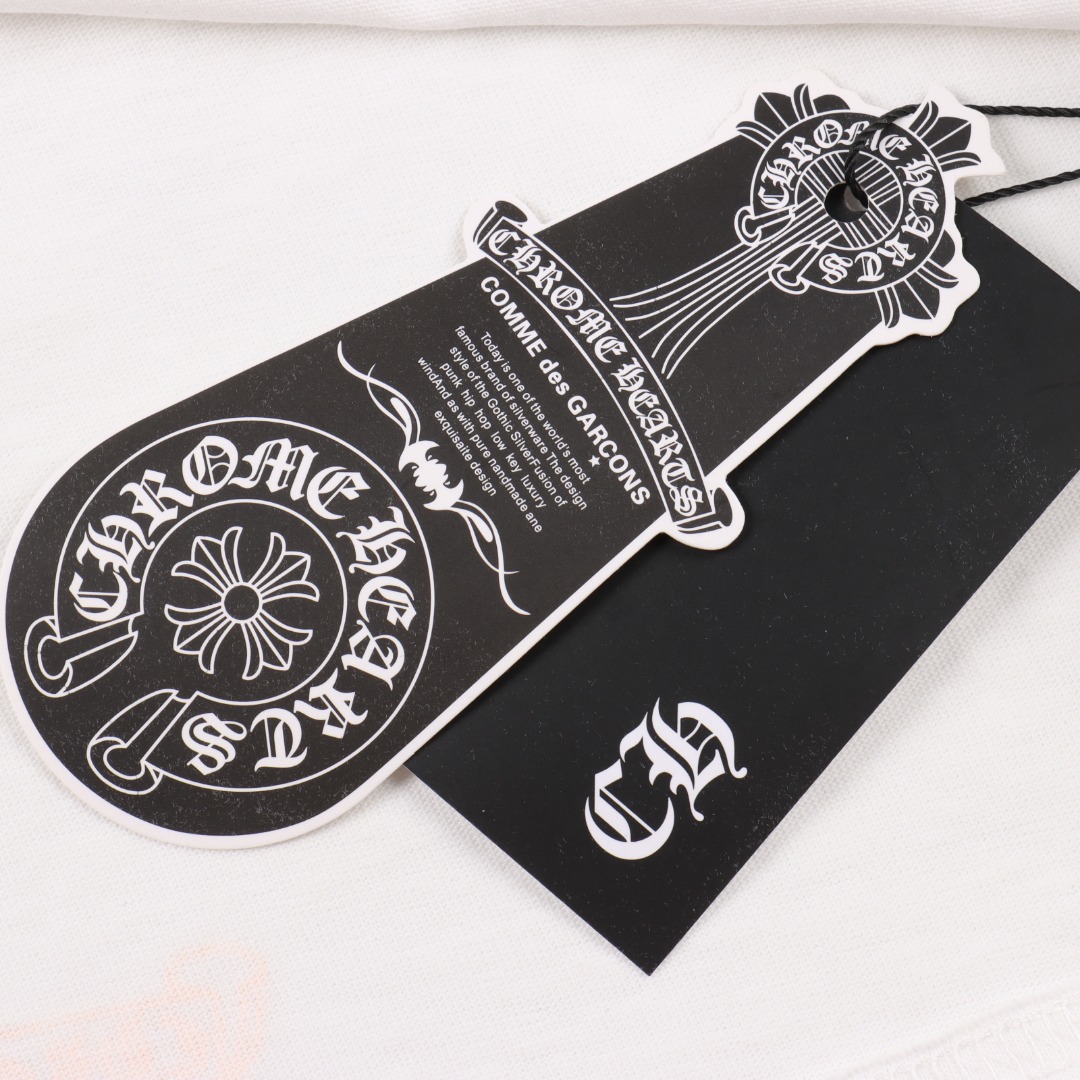 Chrome hearts/克罗心涂鸦字母限定梵文印花长袖 黑色/白色