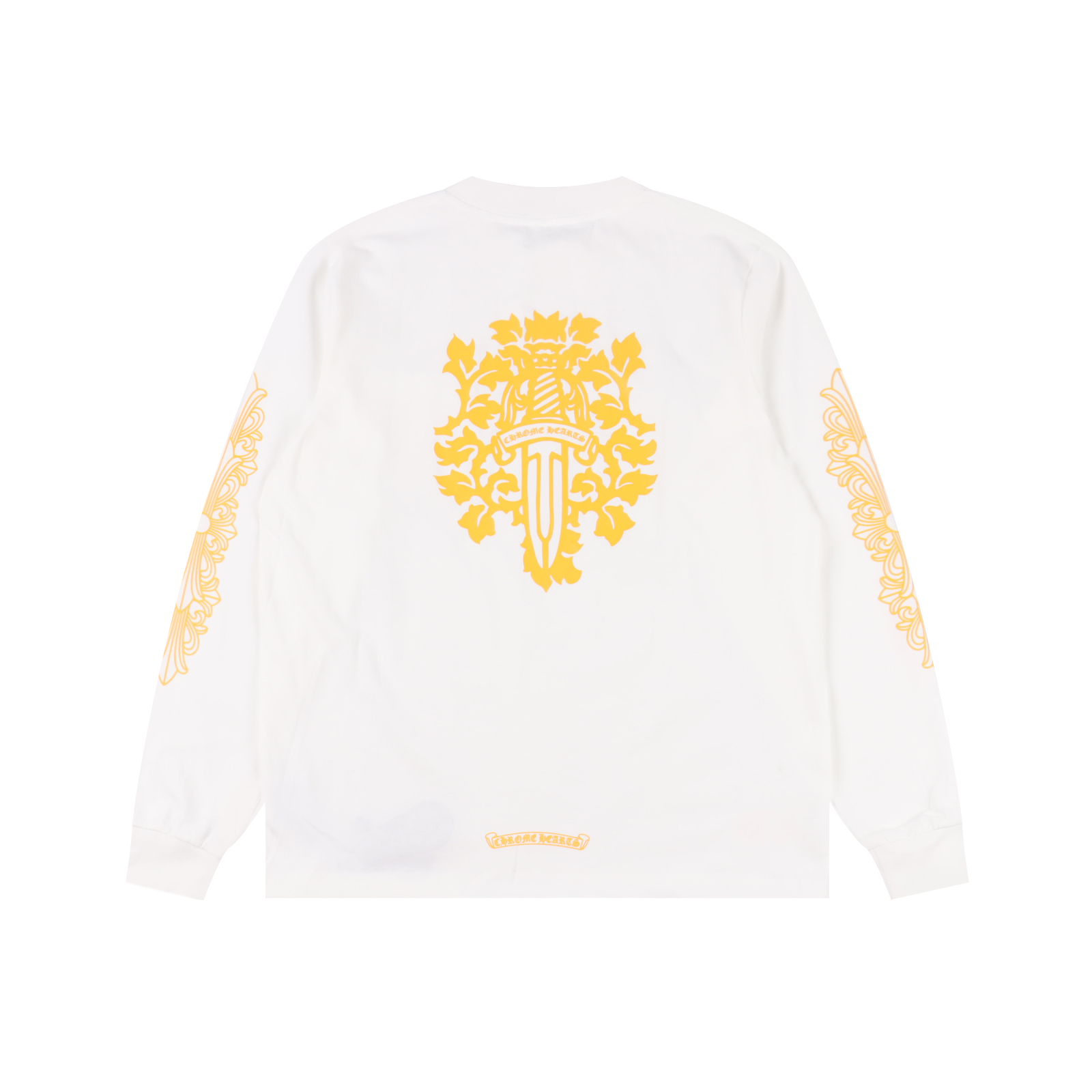 Chrome hearts/克罗心涂鸦字母限定梵文印花长袖 黑色/白色