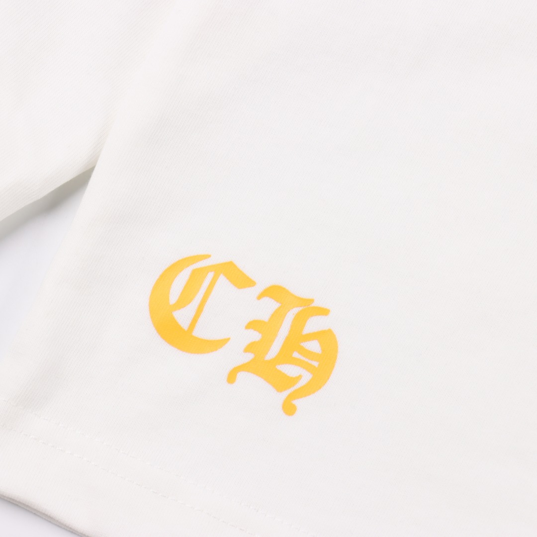 Chrome hearts/克罗心涂鸦字母限定梵文印花长袖 黑色/白色