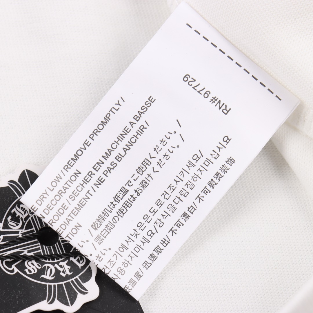 Chrome hearts/克罗心涂鸦字母糖果撞色印花长袖黑色/白色