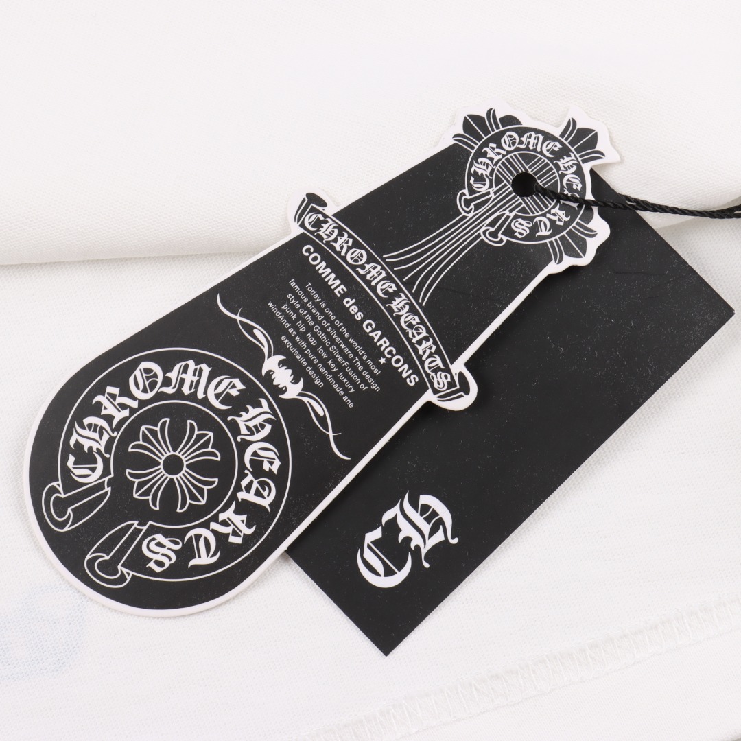 Chrome hearts/克罗心涂鸦字母糖果撞色印花长袖黑色/白色