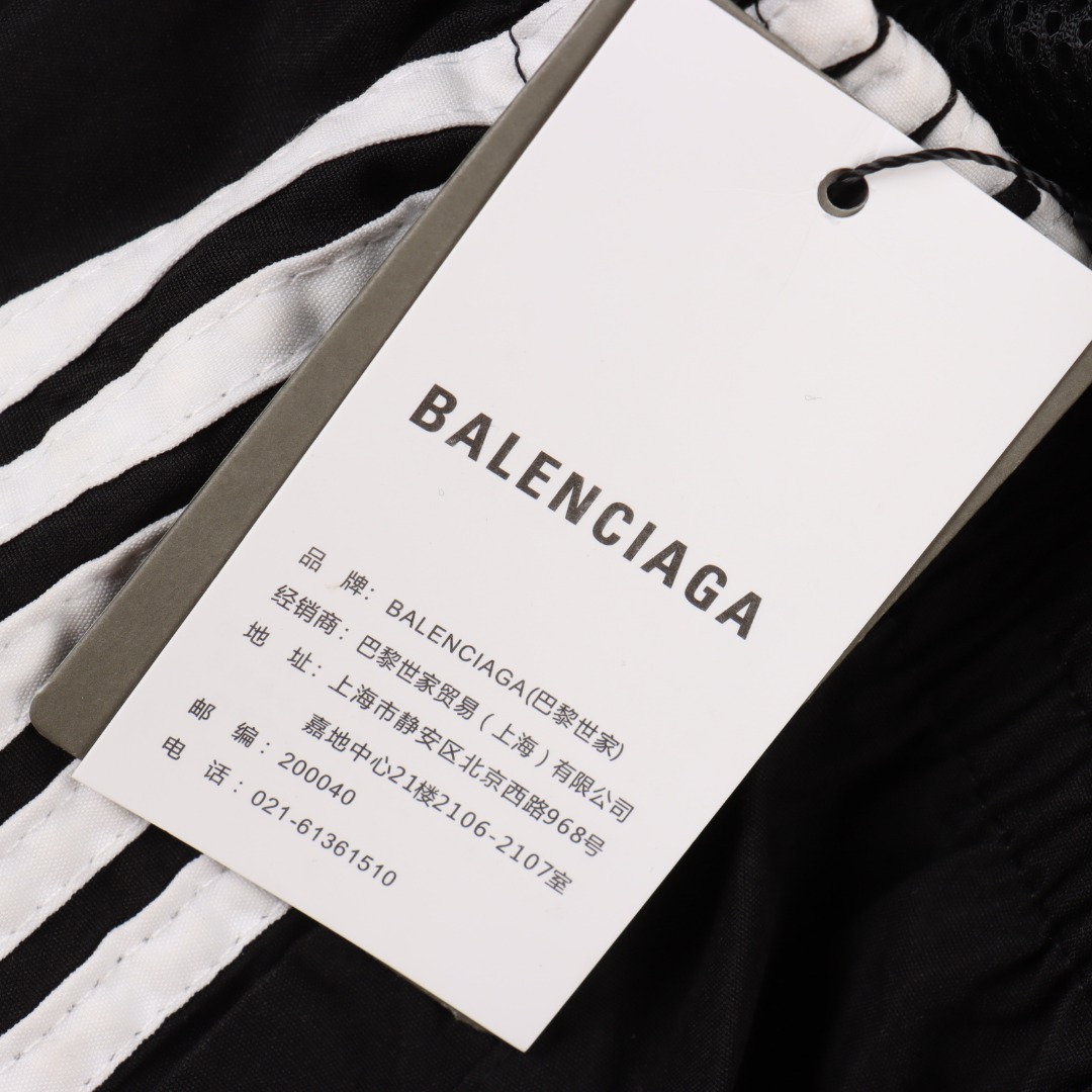 Balenciaga/巴黎世家 BLCG 25FW 五道杠半环纯黑梭织长裤 黑色-Chinese UA Cheap High Quatity Brand Clothes Bags handbags Sneakers wholesale wholesaler seller from China Factory suppliers Fashion Clothing Shoes best Quality Beautiful Price Balenciaga/巴黎世家 BLCG 25FW 五道杠半环纯黑梭织长裤 黑色