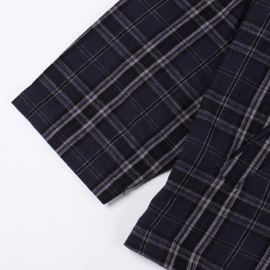 Balenciaga/巴黎世家 BLCG 25FW蓝格纹贴布绣套装外套-Chinese UA Cheap High Quatity Brand Clothes Bags handbags Sneakers wholesale wholesaler seller from China Factory suppliers Fashion Clothing Shoes best Quality Beautiful Price Balenciaga/巴黎世家 BLCG 25FW蓝格纹贴布绣套装外套