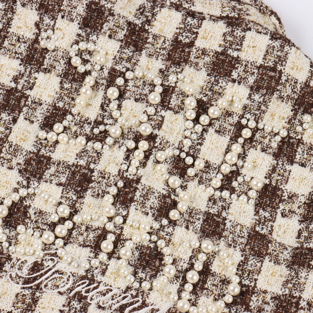 GOODBRAND LOVE IS GOOD 珍珠小香风长袖衬衫外套 咖色 红色-Chinese UA Cheap High Quatity Brand Clothes Bags handbags Sneakers wholesale wholesaler seller from China Factory suppliers Fashion Clothing Shoes best Quality Beautiful Price GOODBRAND LOVE IS GOOD 珍珠小香风长袖衬衫外套 咖色 红色