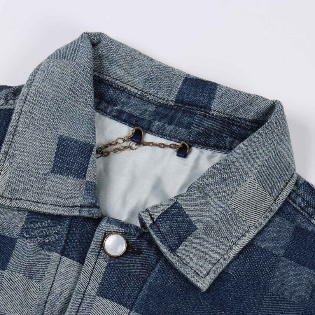 Louis Vuitton路易威登 1V 25FW 马赛克迷彩牛仔夹克-Chinese UA Cheap High Quatity Brand Clothes Bags handbags Sneakers wholesale wholesaler seller from China Factory suppliers Fashion Clothing Shoes best Quality Beautiful Price Louis Vuitton路易威登 1V 25FW 马赛克迷彩牛仔夹克