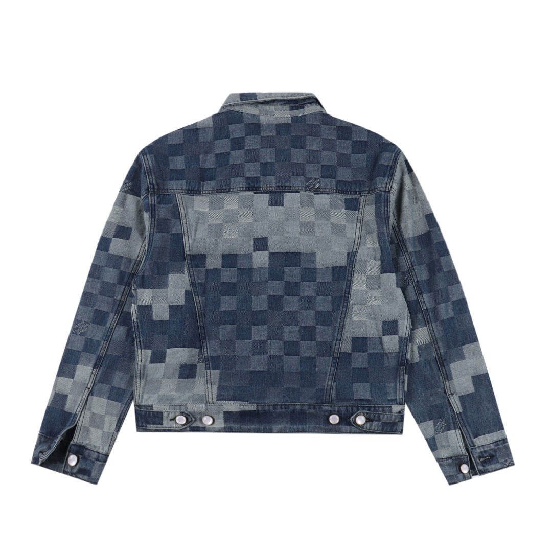 Louis Vuitton路易威登 1V 25FW 马赛克迷彩牛仔夹克-Chinese UA Cheap High Quatity Brand Clothes Bags handbags Sneakers wholesale wholesaler seller from China Factory suppliers Fashion Clothing Shoes best Quality Beautiful Price Louis Vuitton路易威登 1V 25FW 马赛克迷彩牛仔夹克