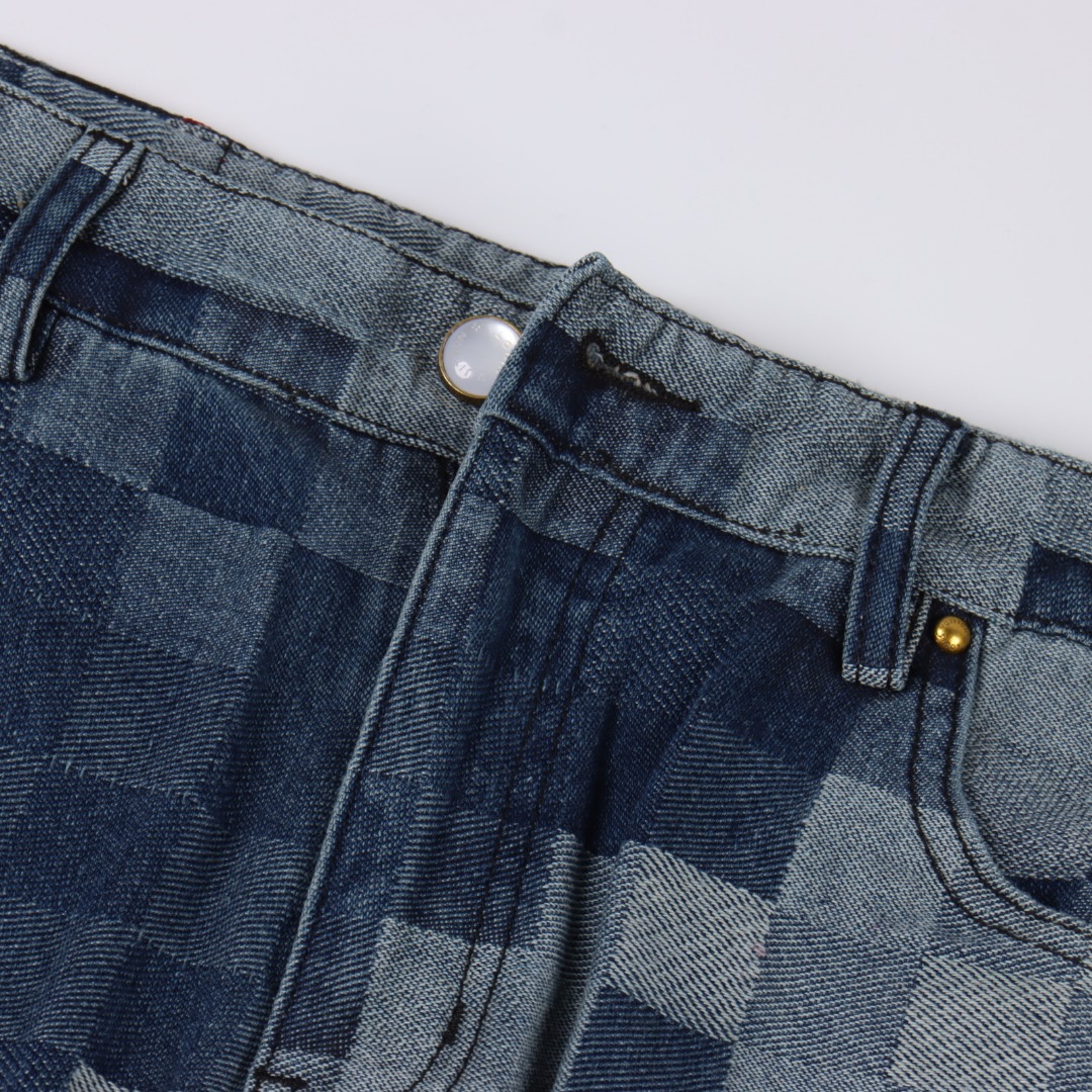 Louis Vuitton路易威登 1V 25FW 马赛克迷彩牛仔长裤 轻奢主义-Chinese UA Cheap High Quatity Brand Clothes Bags handbags Sneakers wholesale wholesaler seller from China Factory suppliers Fashion Clothing Shoes best Quality Beautiful Price Louis Vuitton路易威登 1V 25FW 马赛克迷彩牛仔长裤 轻奢主义