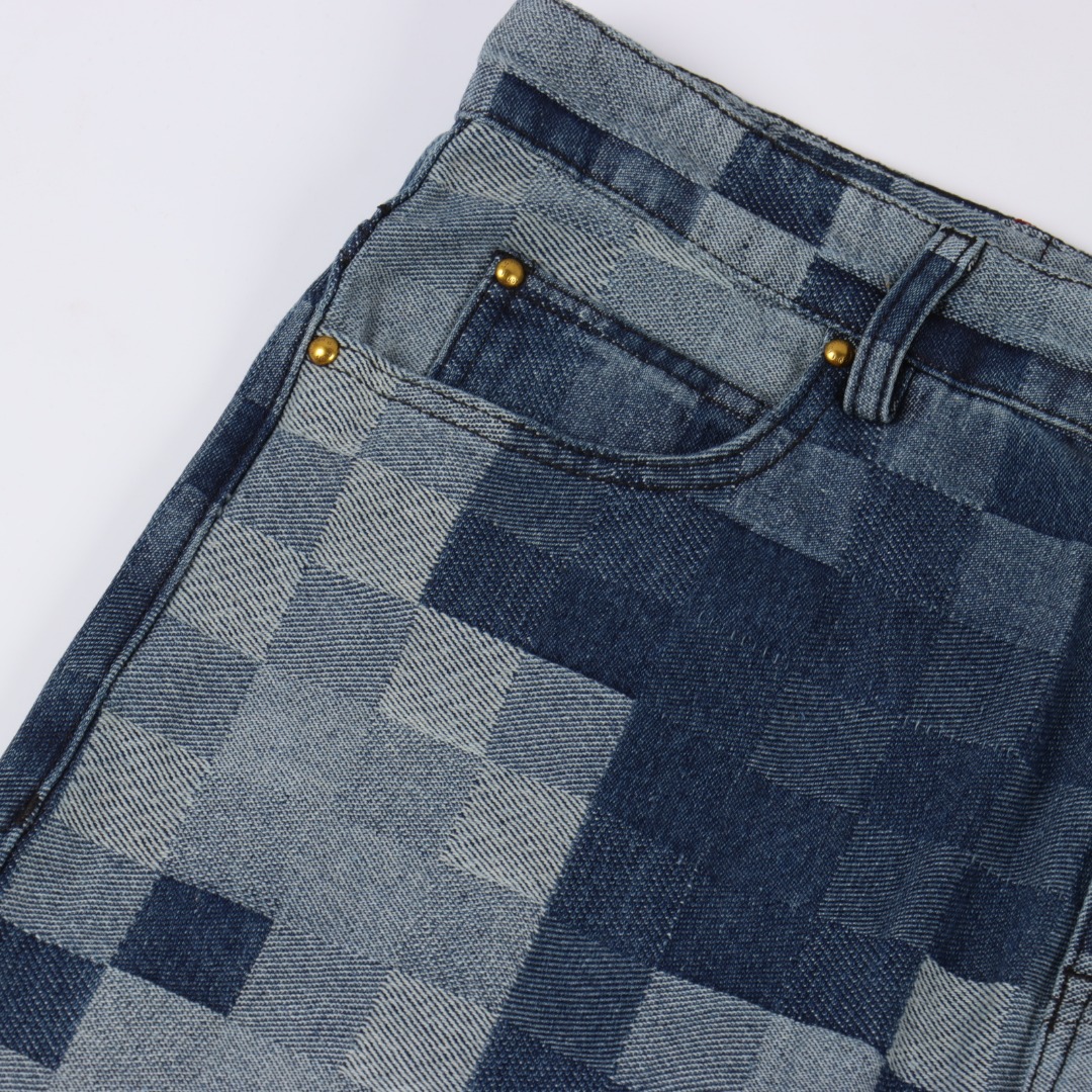 Louis Vuitton路易威登 1V 25FW 马赛克迷彩牛仔长裤 轻奢主义-Chinese UA Cheap High Quatity Brand Clothes Bags handbags Sneakers wholesale wholesaler seller from China Factory suppliers Fashion Clothing Shoes best Quality Beautiful Price Louis Vuitton路易威登 1V 25FW 马赛克迷彩牛仔长裤 轻奢主义