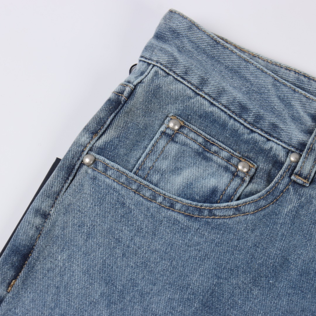 Louis Vuitton路易威登 1V 25FW 猫须破洞老花牛仔长裤-Chinese UA Cheap High Quatity Brand Clothes Bags handbags Sneakers wholesale wholesaler seller from China Factory suppliers Fashion Clothing Shoes best Quality Beautiful Price Louis Vuitton路易威登 1V 25FW 猫须破洞老花牛仔长裤