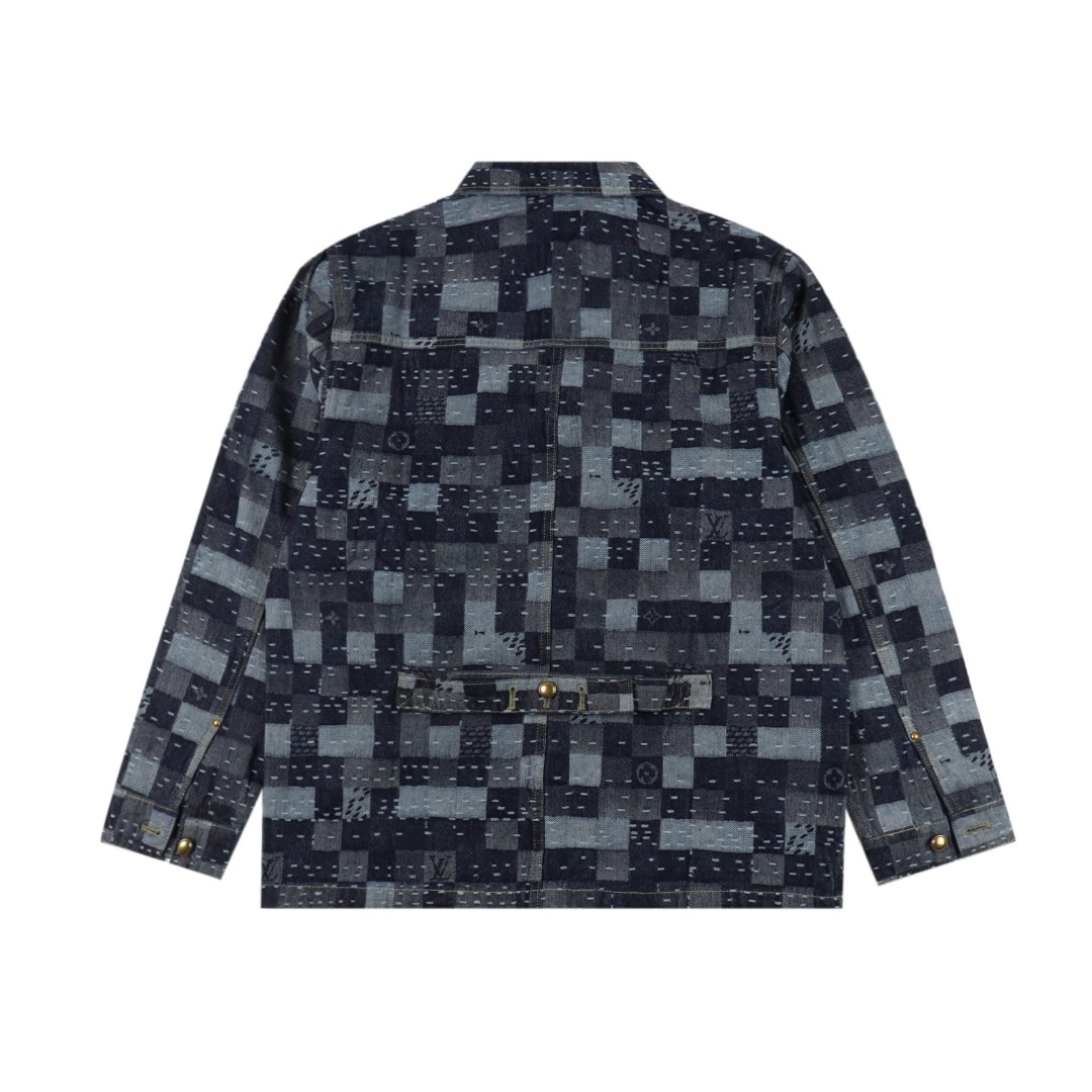 Louis Vuitton 路易威登 1V 25FW 虚线滑板提花牛仔夹克外套-Chinese UA Cheap High Quatity Brand Clothes Bags handbags Sneakers wholesale wholesaler seller from China Factory suppliers Fashion Clothing Shoes best Quality Beautiful Price Louis Vuitton 路易威登 1V 25FW 虚线滑板提花牛仔夹克外套