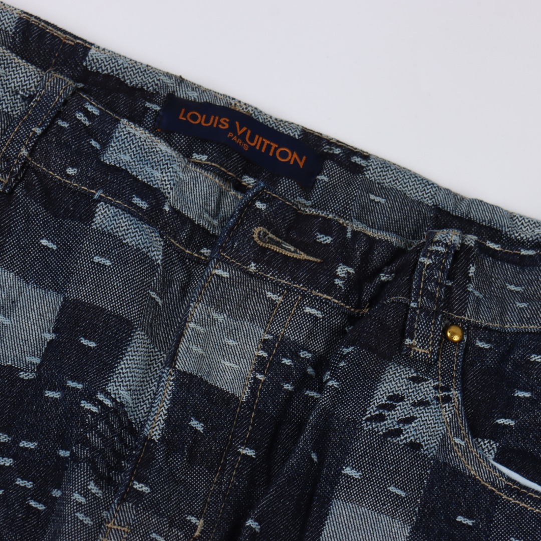 Louis Vuitton 路易威登 1V 25FW 虚线滑板提花牛仔长裤-Chinese UA Cheap High Quatity Brand Clothes Bags handbags Sneakers wholesale wholesaler seller from China Factory suppliers Fashion Clothing Shoes best Quality Beautiful Price Louis Vuitton 路易威登 1V 25FW 虚线滑板提花牛仔长裤