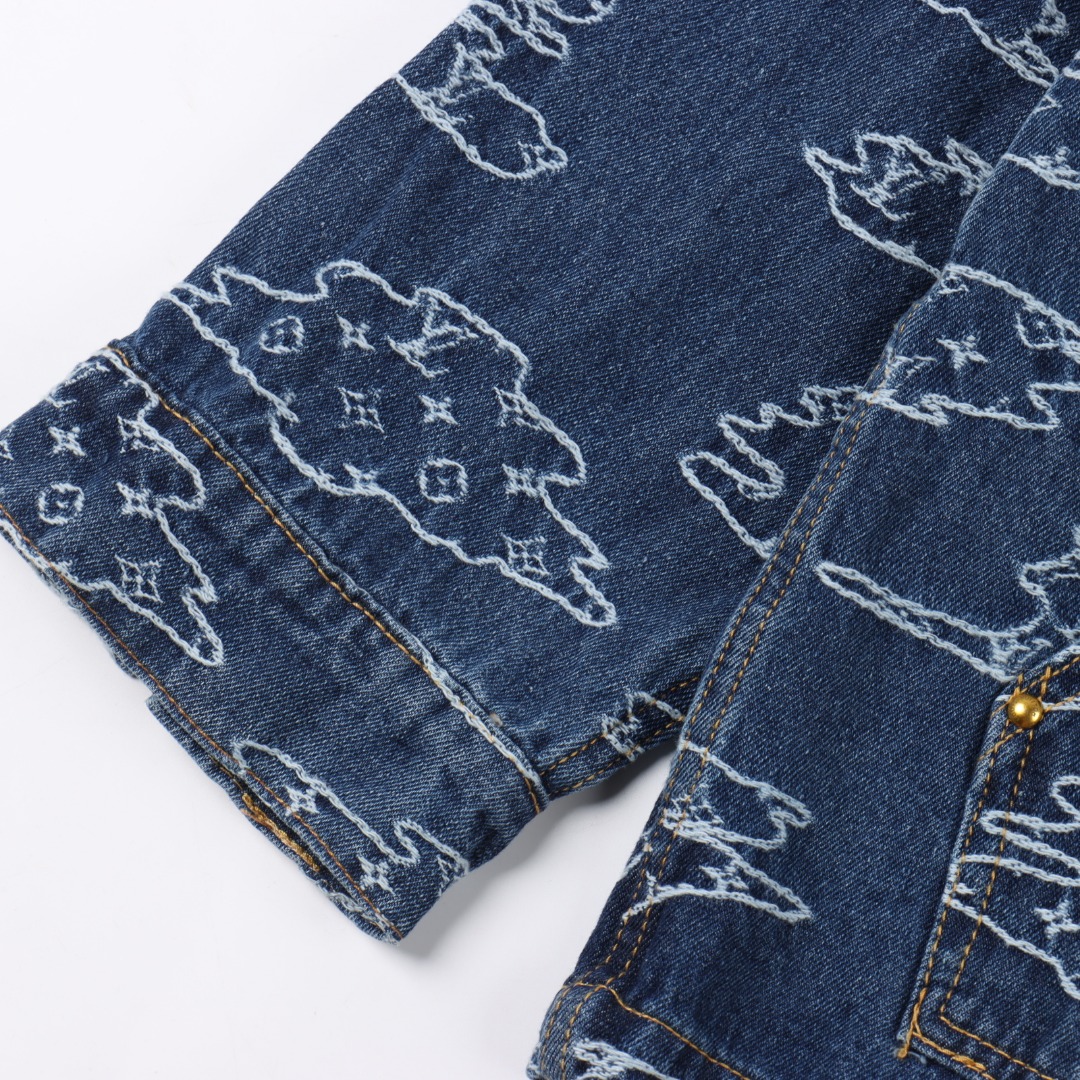 Louis Vuitton路易威登 1V 25FW 祥云老花提花牛仔夹克外套-Chinese UA Cheap High Quatity Brand Clothes Bags handbags Sneakers wholesale wholesaler seller from China Factory suppliers Fashion Clothing Shoes best Quality Beautiful Price Louis Vuitton路易威登 1V 25FW 祥云老花提花牛仔夹克外套