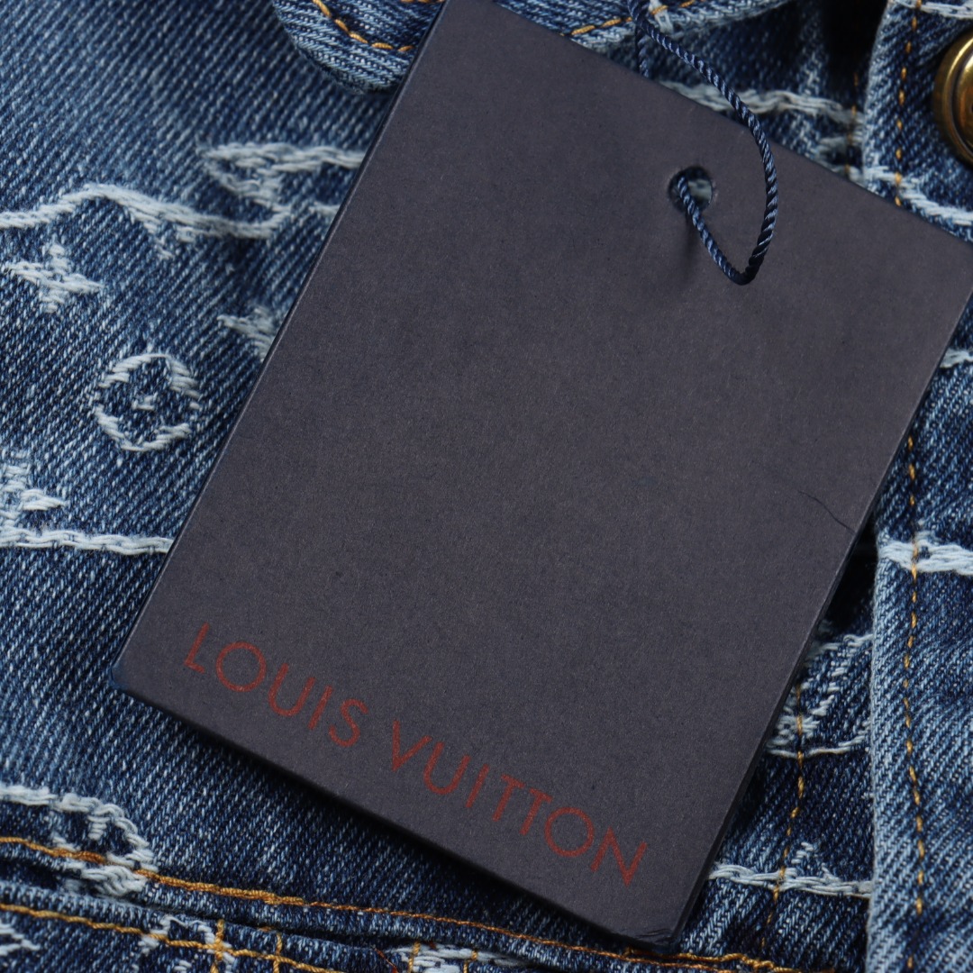 Louis Vuitton路易威登 1V 25FW 祥云老花提花牛仔夹克外套-Chinese UA Cheap High Quatity Brand Clothes Bags handbags Sneakers wholesale wholesaler seller from China Factory suppliers Fashion Clothing Shoes best Quality Beautiful Price Louis Vuitton路易威登 1V 25FW 祥云老花提花牛仔夹克外套