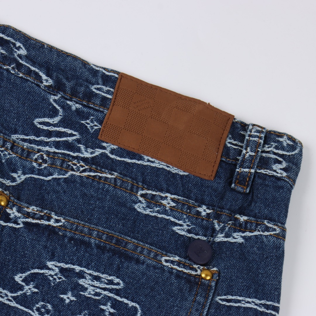 Louis Vuitton路易威登 1V 25FW 祥云老花提花牛仔长裤-Chinese UA Cheap High Quatity Brand Clothes Bags handbags Sneakers wholesale wholesaler seller from China Factory suppliers Fashion Clothing Shoes best Quality Beautiful Price Louis Vuitton路易威登 1V 25FW 祥云老花提花牛仔长裤